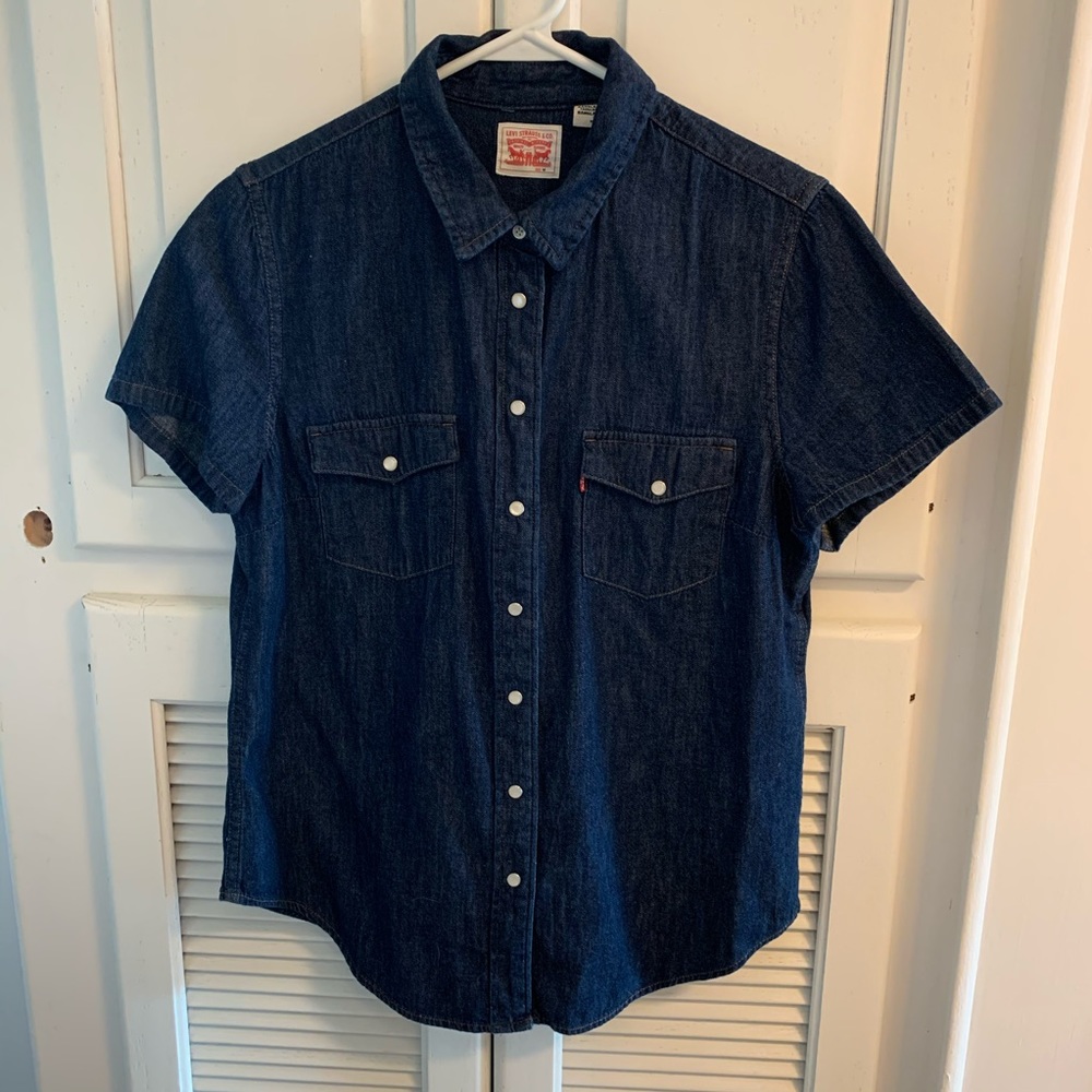 Levi Short Sleeve Denim Button Up